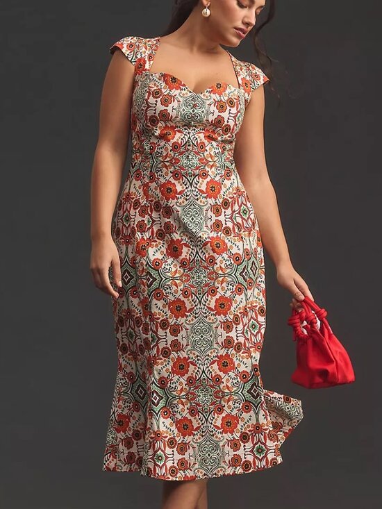 Anthropologie Dresses & Skirts - EUC Anthropologie Maeve Cecily Fit & Flare Sweetheart Dress, Size XL